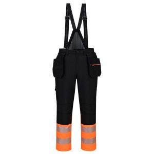 Hi-vis selebukse Portwest DX437 vinter brun vanntett refleks