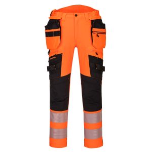 DX4 Hi-Vis håndverksbukse med avtagbare lommer