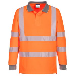 Eco Hi-Vis L/S Polo  (6 pack)