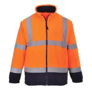 Hi-Vis fleece med kontrast