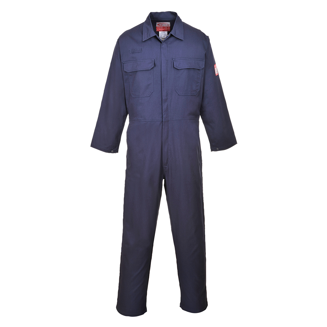 Flammehemmende kjeledress Portwest FR38 Bizflame Work i navy med multisertifisering for industri