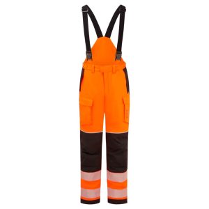 Flammehemmende vinterbukse Portwest FR426 - hi-vis orange med refleks og FR-egenskaper