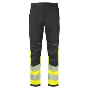 Flammehemmende bukse Portwest FR450 hi-vis klasse 1 gul/svart med refleks