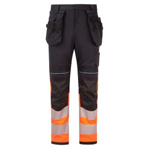 Flammehemmende vernebukse Portwest FR452 - orange hi-vis klasse 1 med refleks