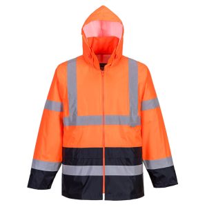Hi-Vis klassisk regnjakke med kontrast