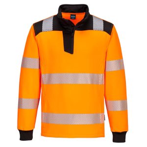 PW3 1/4 Zip Hi-Vis genser