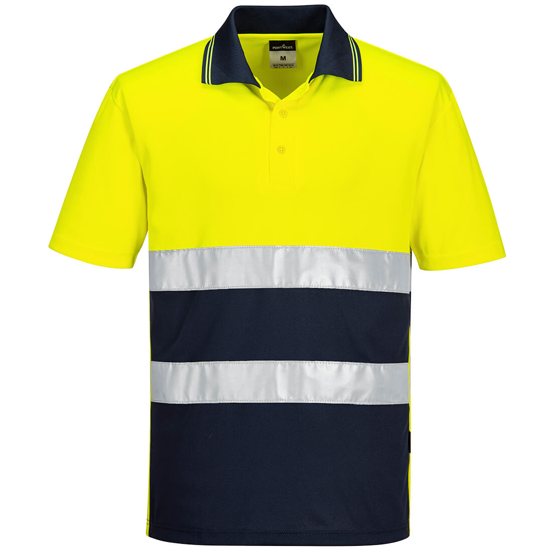 Hi-vis polo skjorte Portwest S175 lettvekt kortermet med refleksbånd