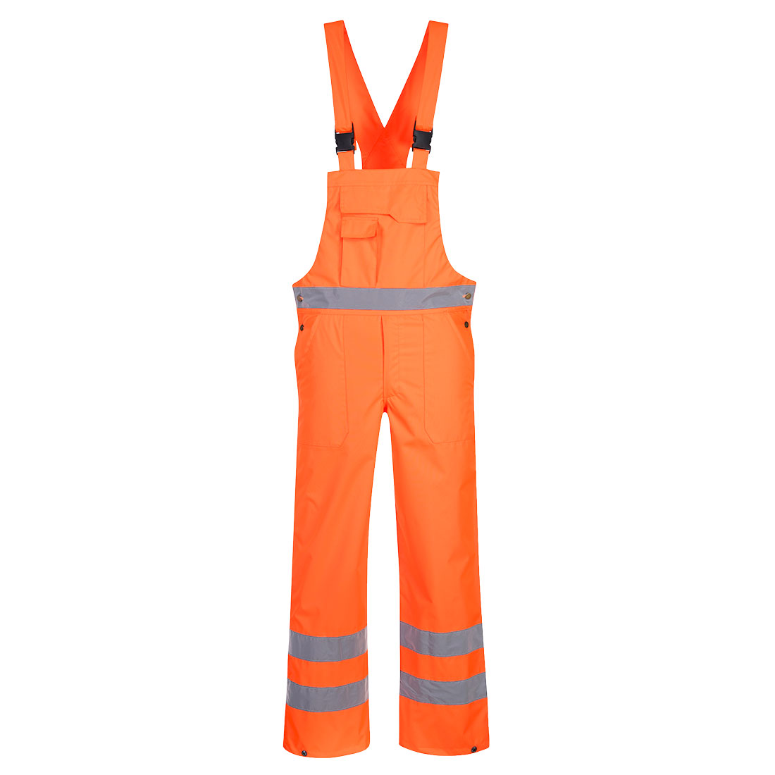 Hi-vis regnbukse Portwest S388 med seler - oransje vanntett klasse 2