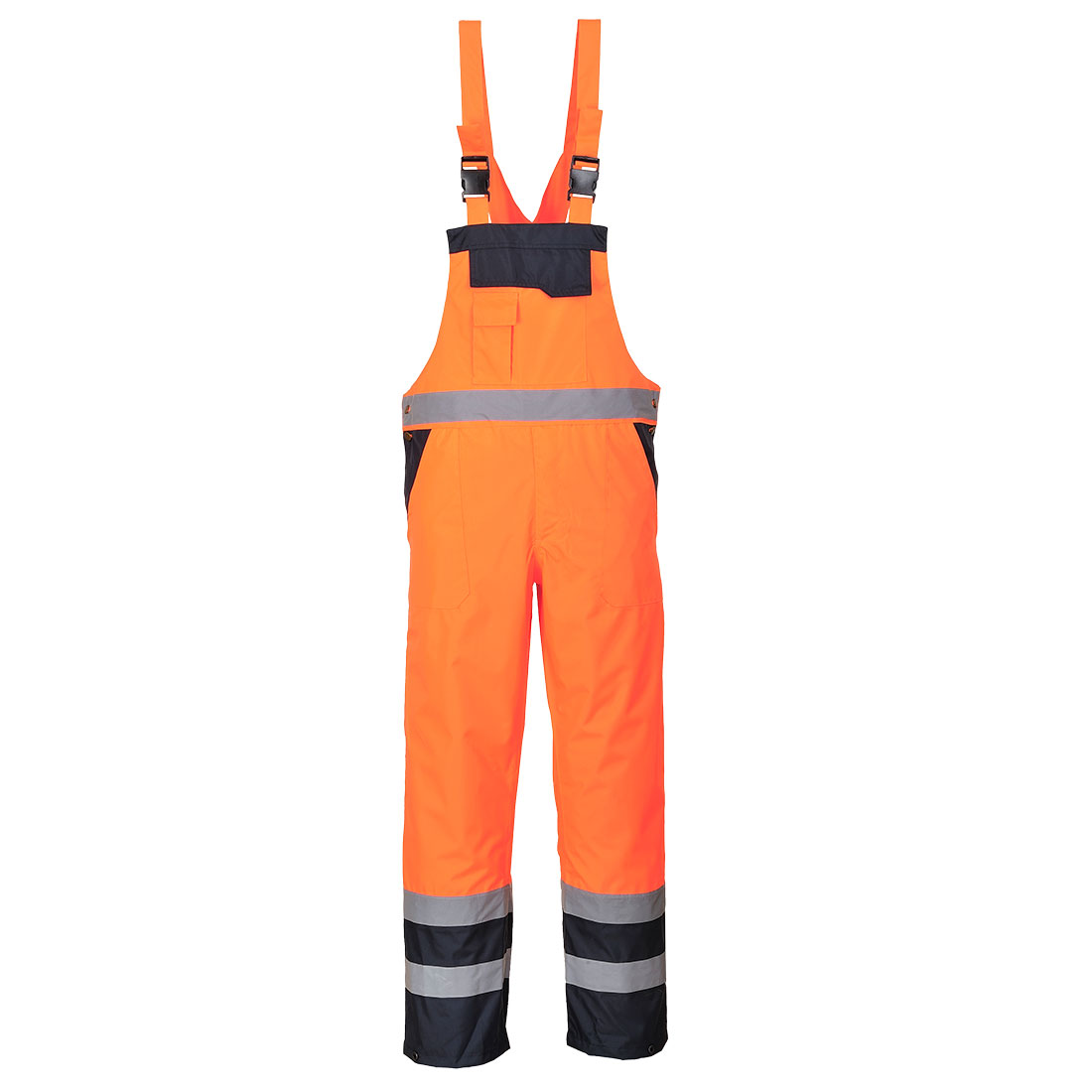Hi-vis selebukse Portwest S489 oransje vanntett vinter med refleks