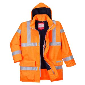 Bizflame Rain Hi-Vis Antistatisk FR Jakke